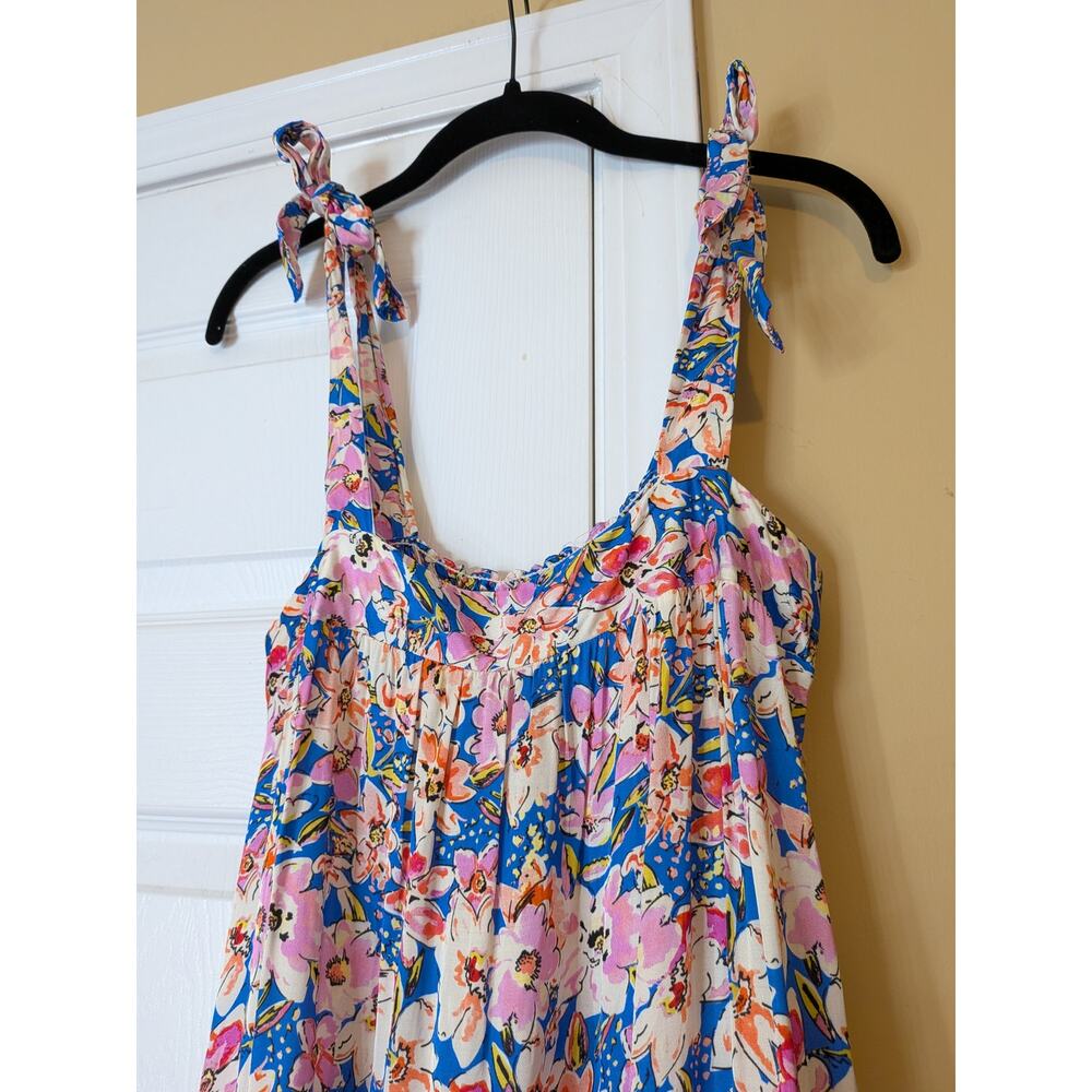 FRNCH Amira Maxi Dress in Provence Floral Size Medium Cottagecore Preppy - Picture 6 of 10